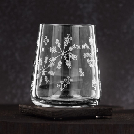 Przejdź do produktu Zimowe świąteczne Szklanki do soku wody napojów dla dzieci ŚNIEŻYNKI 380ml 6szt