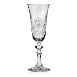 Piękne kryształowe kieliszki do szampana JULIA Młynek 150ml 6szt 01249