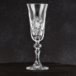 Piękne kryształowe kieliszki do szampana JULIA Młynek 150ml 6szt 01249