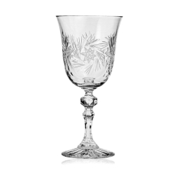 Piękne kryształowe kieliszki do wina JULIA Młynek 220ml 6szt 01247