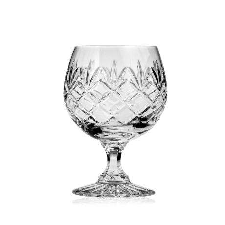 Przejdź do produktu Ekskluzywne kryształowe kieliszki do koniaku JULIA Ananas 250ml 6 szt. 