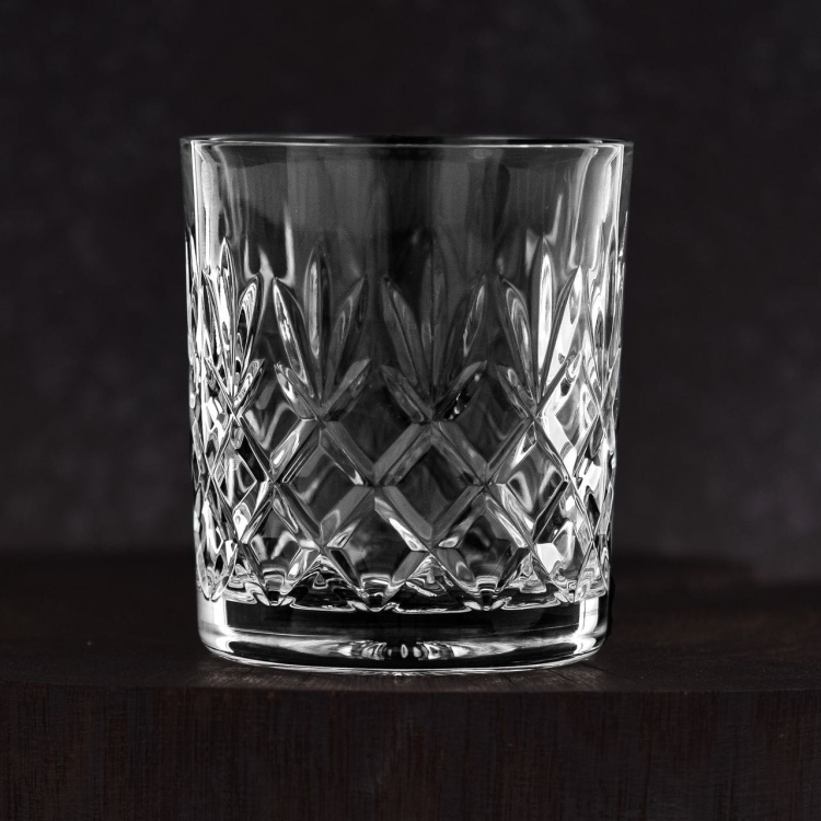 Ekskluzywne kryształowe szklanki do whisky JULIA Ananas 320ml 6szt