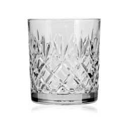 Ekskluzywne kryształowe szklanki do whisky JULIA Ananas 320ml 6szt