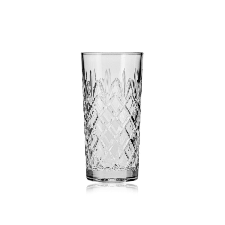 Kryształowe szklanki long drink do soku JULIA Ananas 350ml 6szt