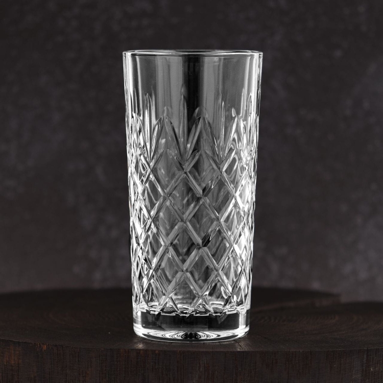 Kryształowe szklanki long drink do soku JULIA Ananas 350ml 6szt