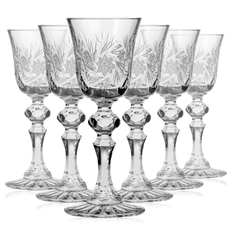 Przejdź do produktu Kryształowe kieliszki do likieru JULIA Młynek 60ml 6szt 01245