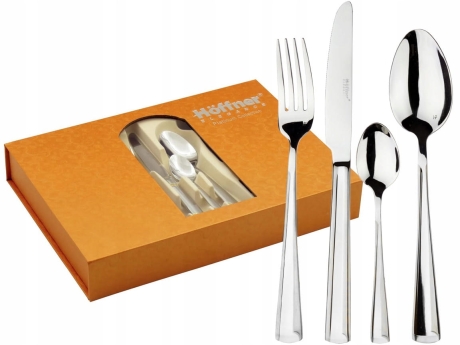 Przejdź do produktu Hoffner zestaw sztućców PAULA 24el Satyna HF-3000S