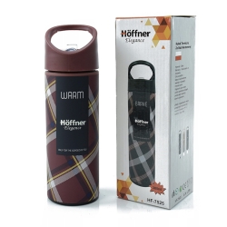 Kubek termiczny ze stali nierdzewnej termos podróżny HOFFNER 480ml Bordowy