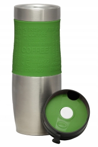Kubek termiczny ze stali nierdzewnej termos podróżny HOFFNER 480ml Zielony