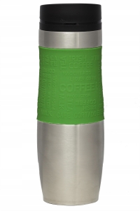 Kubek termiczny ze stali nierdzewnej termos podróżny HOFFNER 480ml Zielony