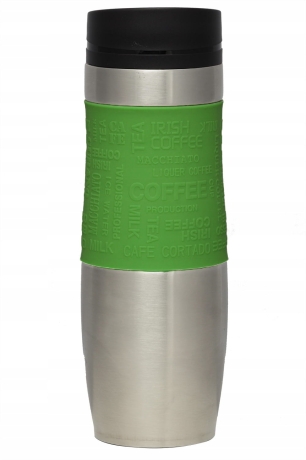 Przejdź do produktu Kubek termiczny ze stali nierdzewnej termos podróżny HOFFNER 480ml Zielony HF-7544