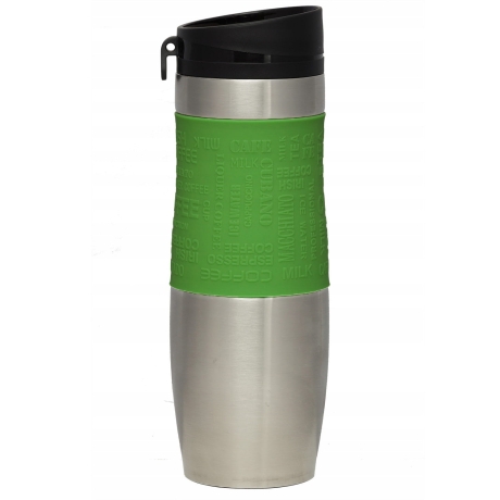 Przejdź do produktu Kubek termiczny ze stali nierdzewnej termos podróżny HOFFNER 480ml Zielony HF-7544