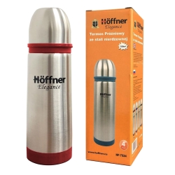 Termos próżniowy ze stali nierdzewnej podróżny HOFFNER 350ml Czerwony