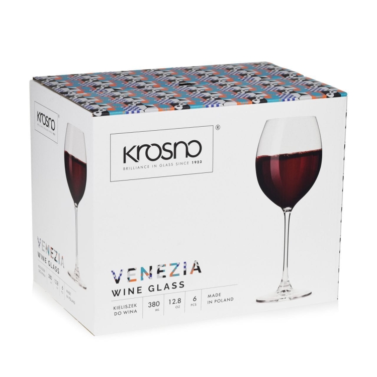 Kieliszki do wina czerwonego KROSNO Venezia(2) 380 ml