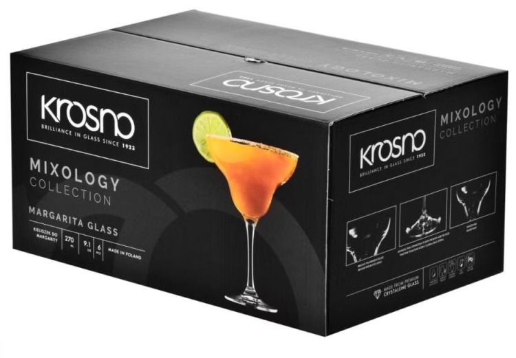 Kieliszki do margarity martini KROSNO Avant-Garde / Mixology 270 ml