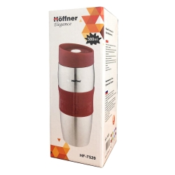 Kubek termiczny ze stali nierdzewnej termos podróżny HOFFNER 380ml Fioletowy HF-7520