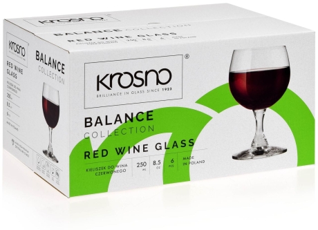 Przejdź do produktu Kieliszki do wina KROSNO Pure / Balance 250 ml (A230)