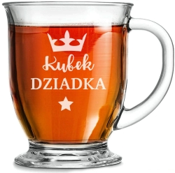 Szklanka "Kubas" z grawerem dla dziadka 400ml 1szt