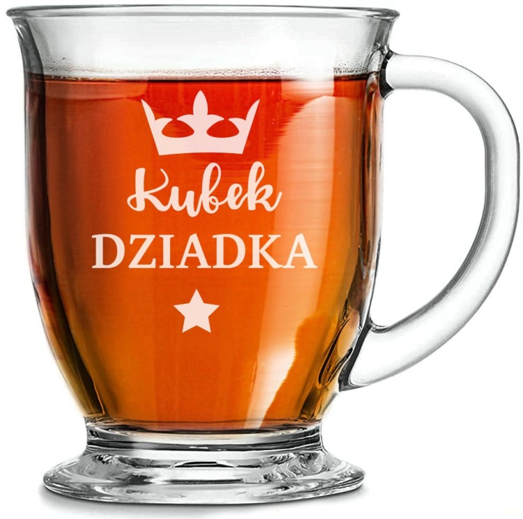 Szklanka "Kubas" z grawerem dla dziadka 400ml 1szt