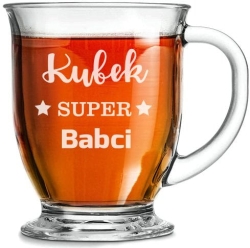 Szklanka "Kubas" z grawerem dla Babci 400ml 1szt