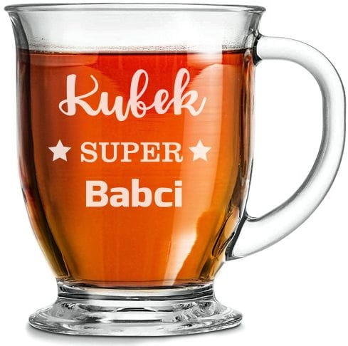 Szklanka "Kubas" z grawerem dla Babci 400ml 1szt