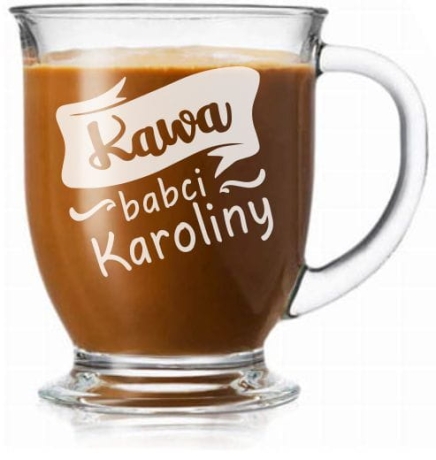 Przejdź do produktu Szklanka "Kubas" z grawerem dla  Babci 400ml 1szt