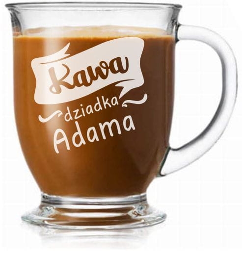 Szklanka "Kubas" z grawerem dla Dziadka 400ml 1szt