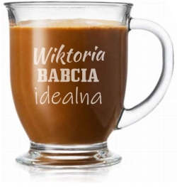Szklanka "Kubas" z grawerem dla Babci 400ml 1szt