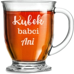 Szklanka "Kubas" z grawerem dla Babci 400ml 1szt