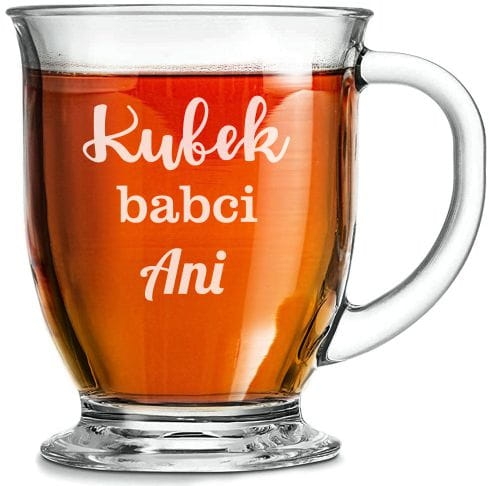 Szklanka "Kubas" z grawerem dla Babci 400ml 1szt