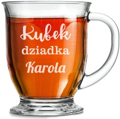 Przejdź do produktu Szklanka "Kubas" z grawerem dla  Dziadka 400ml 1szt
