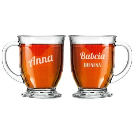 Przejdź do produktu Szklanka "Kubas" z grawerem dla  Babci 400ml 1szt
