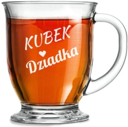 Szklanka "Kubas" z grawerem dla Dziadka 400ml 1szt