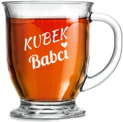 Szklanka "Kubas" z grawerem dla Babci 400ml 1szt