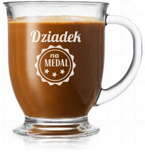 Szklanka "Kubas" z grawerem dla Dziadka 400ml 1szt