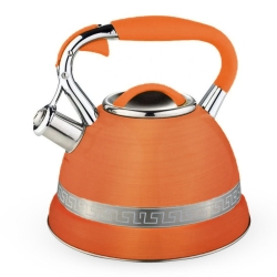 Czajnik metalowy z gwizdkiem Hoffner 3L Indukcja Gaz Miedziany HF-3983