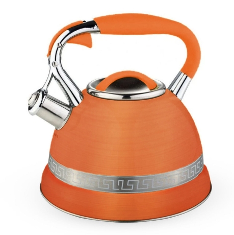 Przejdź do produktu Czajnik metalowy z gwizdkiem Hoffner 3L Indukcja Gaz Miedziany HF-3983