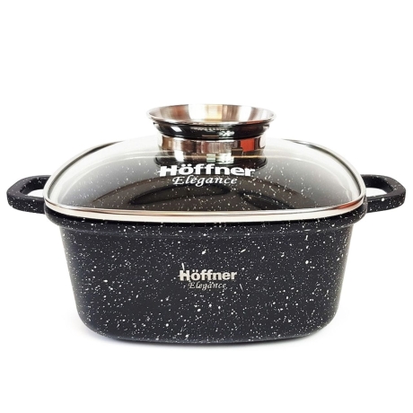 Przejdź do produktu Garnek z pokrywką brytfanna Hoffner 2,8l HF-7714