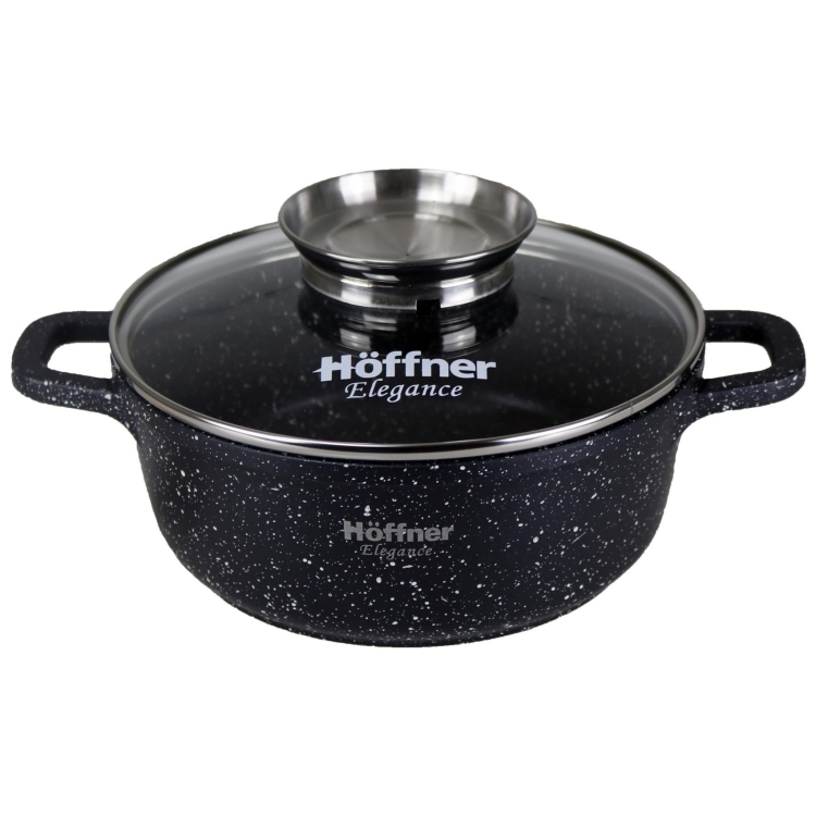 Marmurkowy garnek z pokrywką Hoffner 4,5l HF-7712