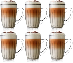 KUBKI Szklanki z uchem VENUS 350ml do herbaty 6szt