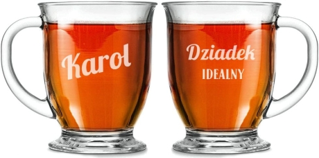 Przejdź do produktu Szklanka "Kubas" z grawerem dla  Dziadka 400ml 1szt