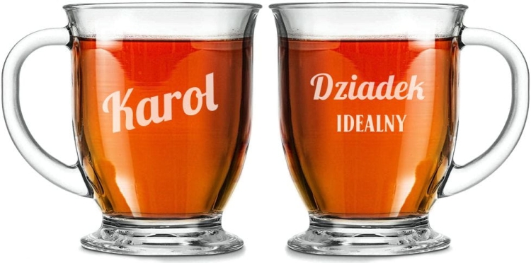 Szklanka "Kubas" z grawerem dla Dziadka 400ml 1szt