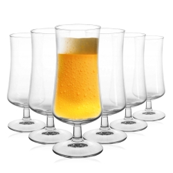 Szklane pokale do piwa drinków Altom Design Diamond 370ml 6szt