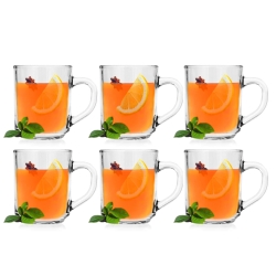 Kubki szklanki z uchem do kawy herbaty soku Luminarc MUG 250ml 6szt
