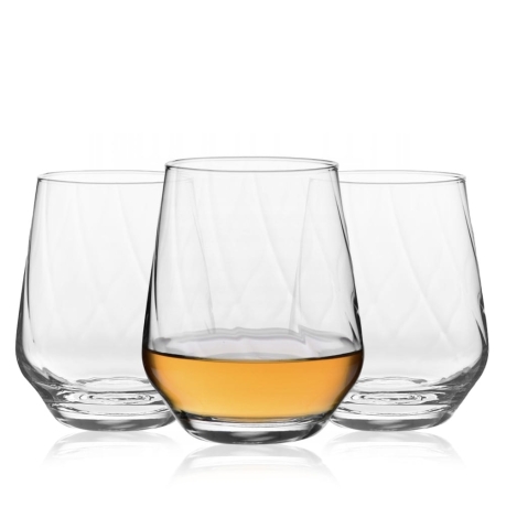 Przejdź do produktu Szklanki do napojów wody soku KROSNO Splendour LUMI-OPTYK 400ml 3szt.