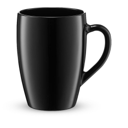 AMBITION BLACK Kubki z uchem do herbaty, kawy, wody 380ml 6szt.