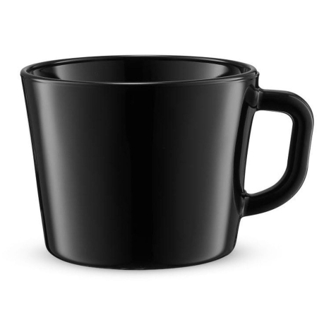 Przejdź do produktu AMBITION BLACK Czarne kubki JUMBO z uchem do herbaty, kawy 450ml 6szt.