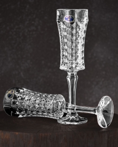 Kryształowe kieiszki do szampana Bohemia DIAMOND 120ml