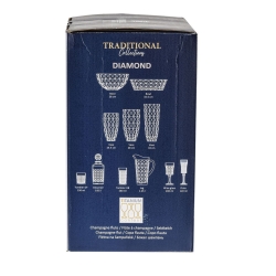 Kryształowe kieiszki do szampana Bohemia DIAMOND 120ml