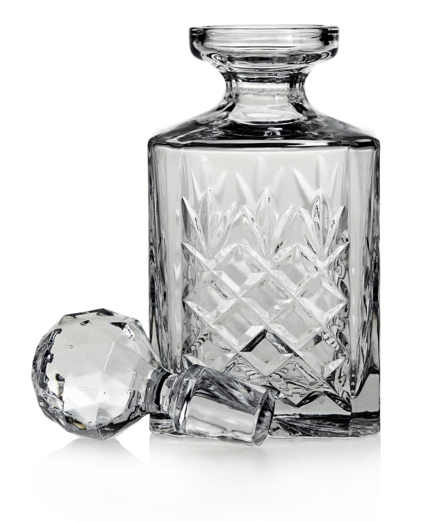 Zestaw do whisky JULIA Ananas kryształ 6+1 w skrzynce z GRAWEREM